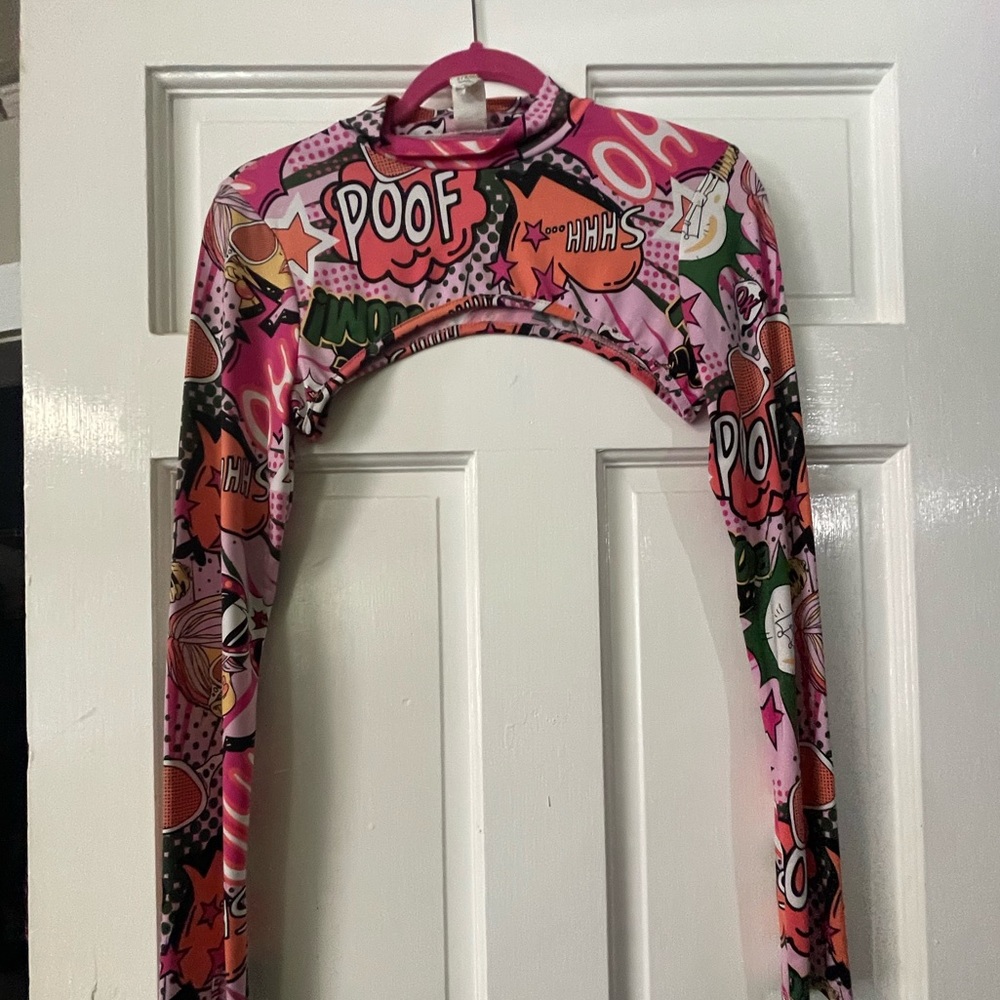 Colorful Graphic Long Sleeve Top